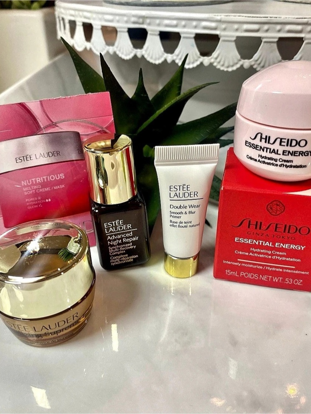 NWT Set of 5 Estée Lauder/Shiseido Skincare Luxury/Travel Sized